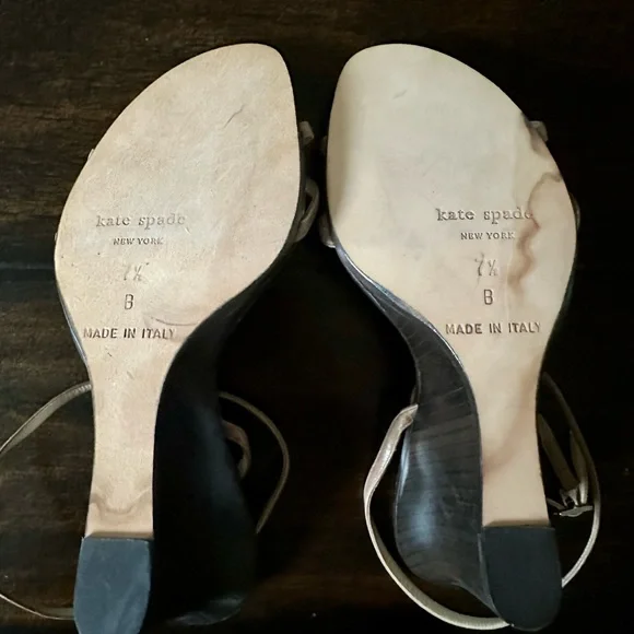 KATE SPADE wood wedge with stone detailing - Picture 3 of 6